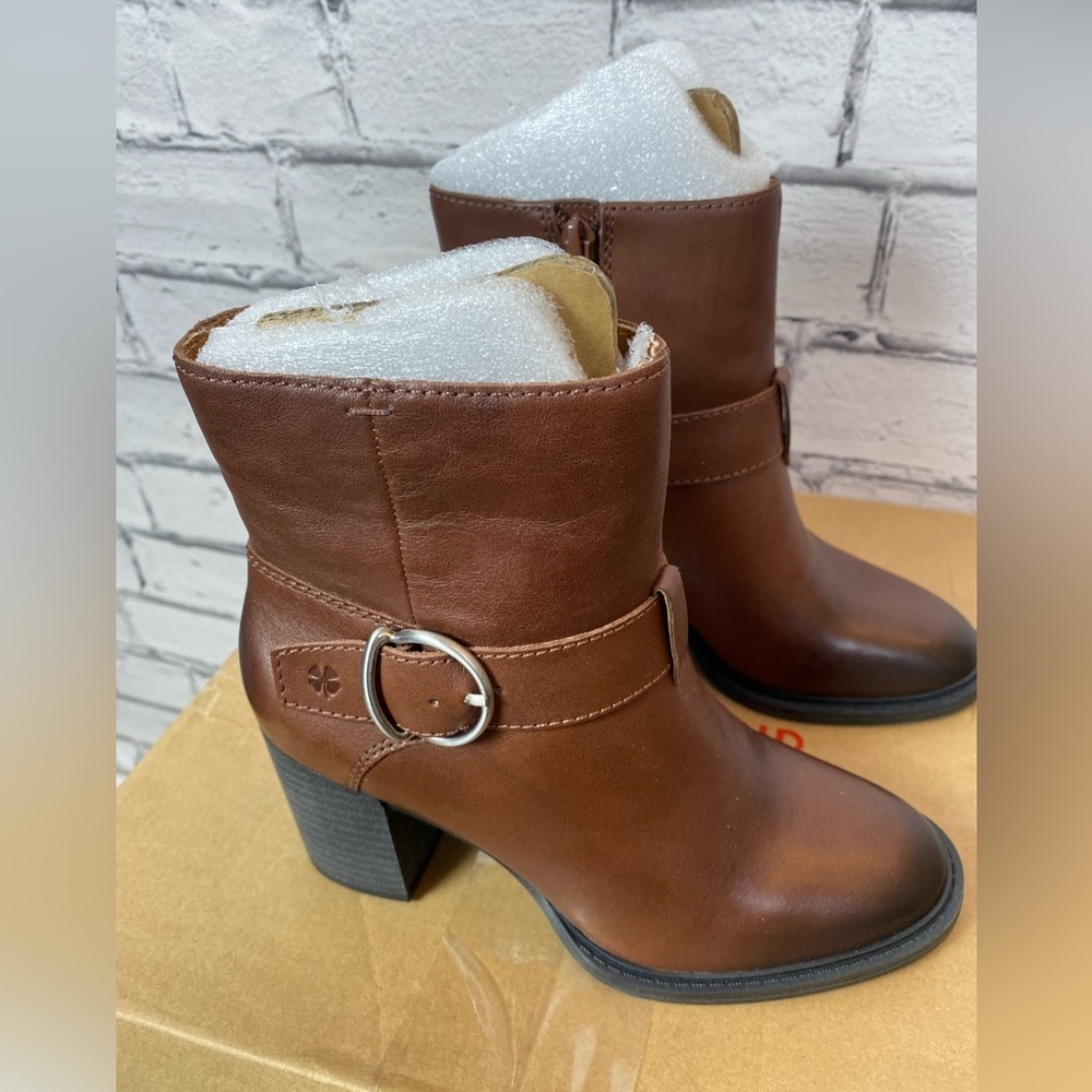 Lucky Brand Brown Almond Toe Ankle Boots Booties LK-Achelle Boots Size 5.5 NEW - Picture 8 of 11